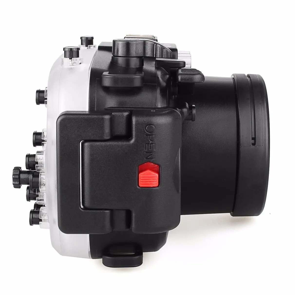 Чехол для подводной камеры Meikon 40 м/130 футов для Объектива sony A5100 16-50 мм, водонепроницаемый чехол для камеры+ красный фильтр для sony A5100