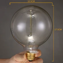 Светильник inbox E27 220 В, лампа накаливания, антикварная ретро лампа Эдисона, винтажный светильник Эдисона, лампа накаливания G125, декоративная лампа