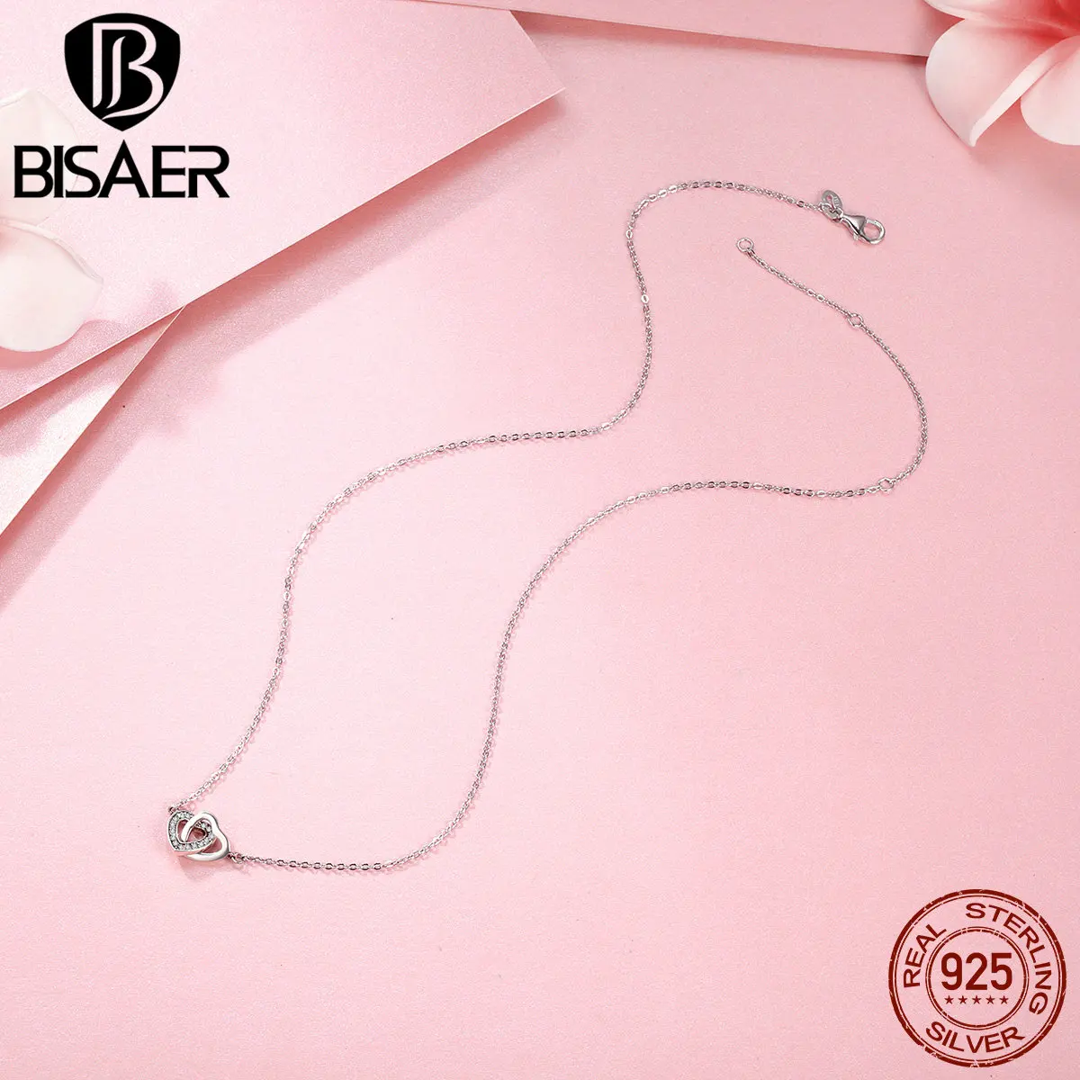 Подвеска в виде сердца Bijoux GXN181 100% 925 пробы|chain pendant|necklace womenpendant necklace |