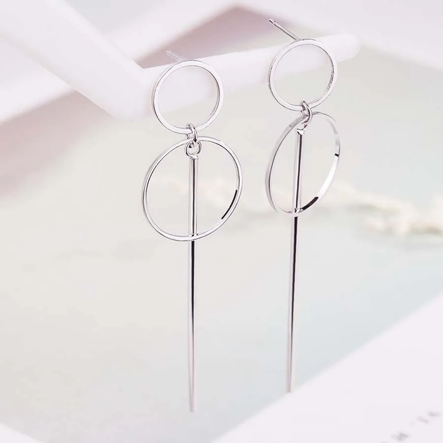 korean fashion ,  earrings , metal earring , silver earrings