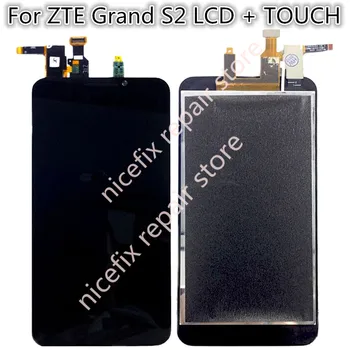 

Black 100% New Full LCD DIsplay + Touch Screen Digitizer Assembly For ZTE Grand S2 S 2 II S251 S291 S252 S221 Free Shipping