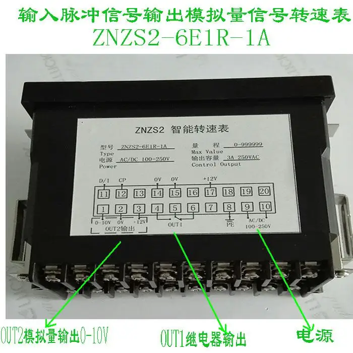 US $59.50 Multifunction Tachometer Line Speed Meter Output 0 10v Input Pulse Signal