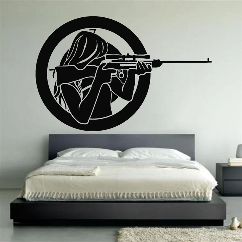 

Removable Vinyl Sticker Mural Decal Wall Decor Poster Design Gun Weapon wall stickers for kids rooms Wall Decor Home Decor D935