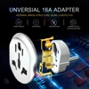 AUKTION Universal Adaptador de enchufe de la UE 16A enchufe eléctrico convertidor de toma de corriente internacional AC 250V para el hogar Oficina viajes ► Foto 2/6