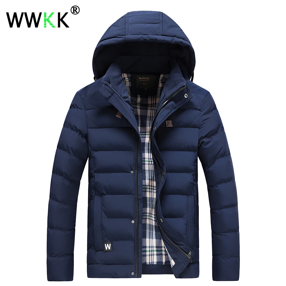 Новая зимняя куртка WWKK теплая парка Мужское пальто Мужская одежда из аляски с