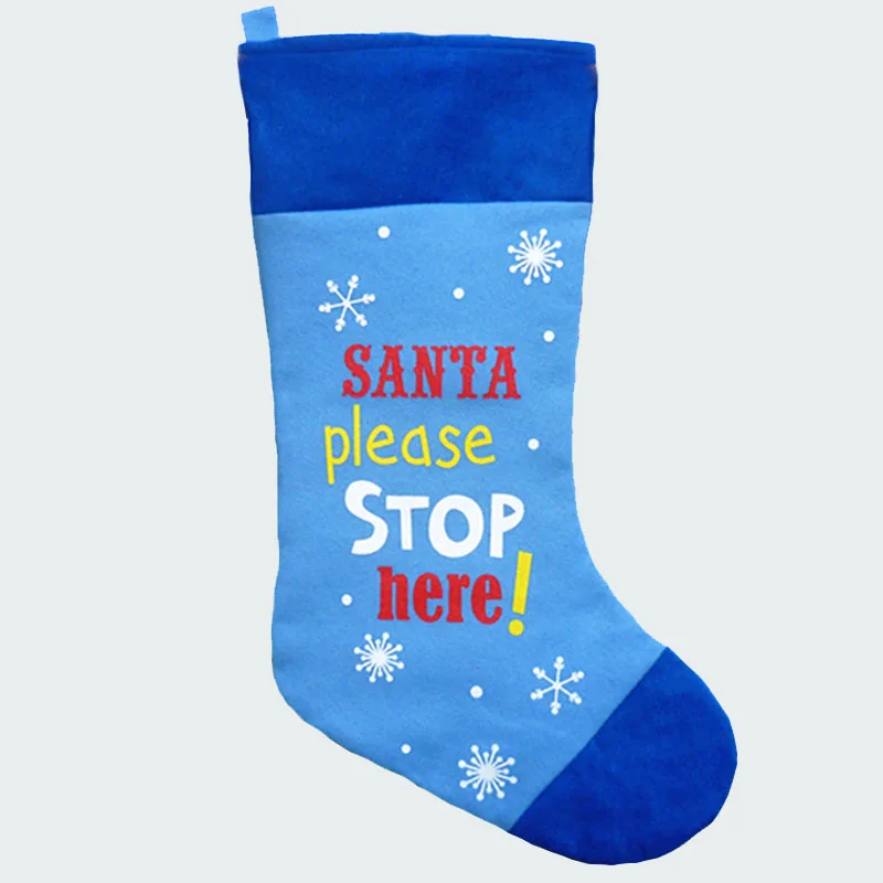 

68cm length large christmas stockings felt xmas gift bags santa claus bags