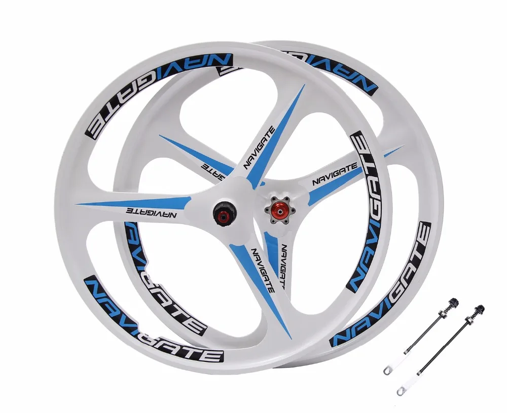 Excellent MTB 3 spokes wheels 26" mountain bike wheels Cassette 7/8/9/10 Speeds magnesium alloy Mountain Bicycle Wheel parts bike rims 1