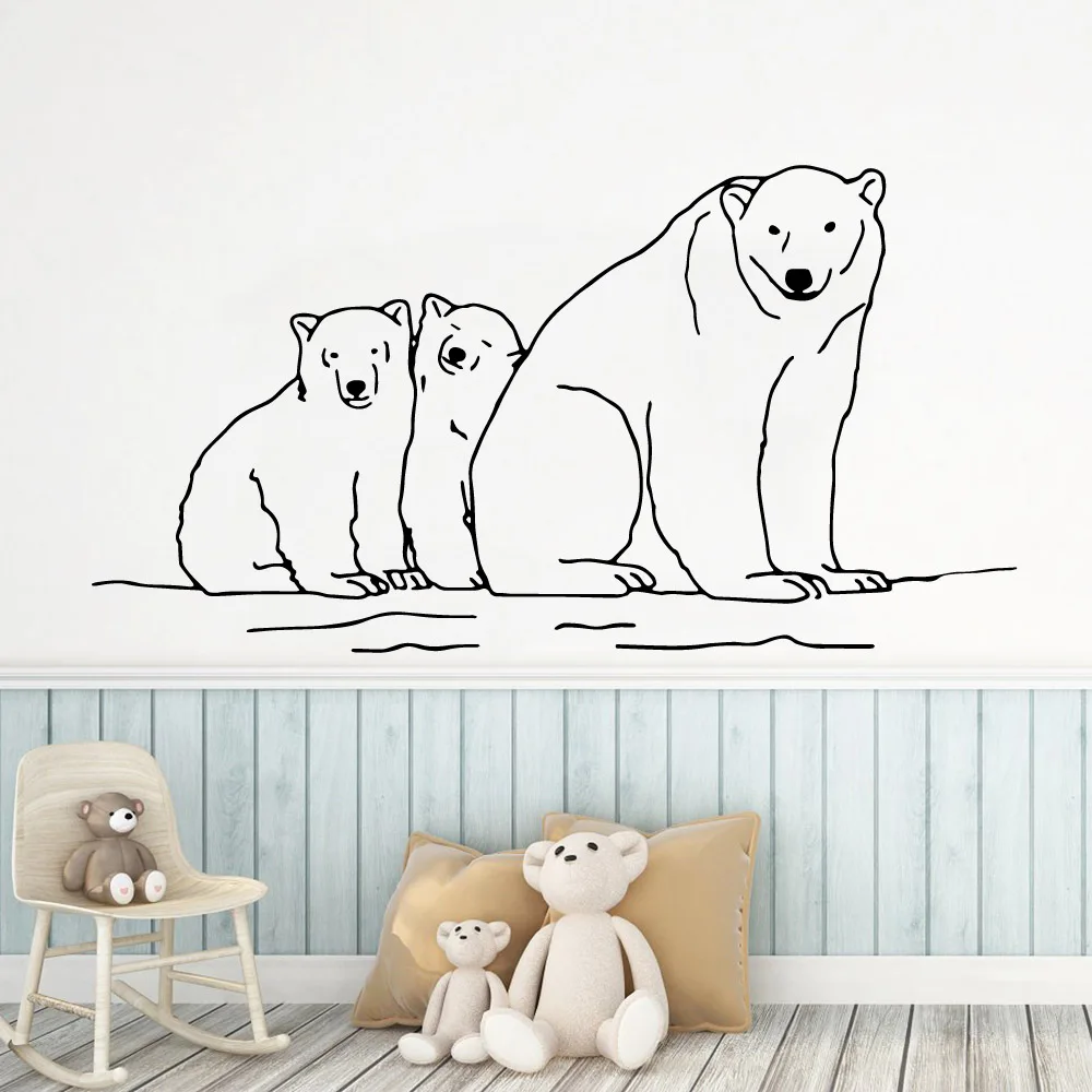 

Diy Polar Bear Wall Stickers Decorative Sticker Home Decor For Kids Rooms Decoration Home Party Decor Wallpaper