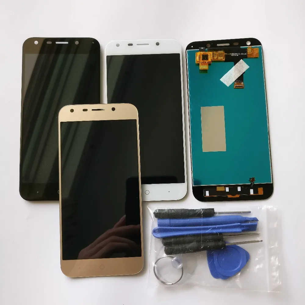 

For 5.2 inch ZTE Blade A6 / Blade A6 Lite LCD Display and Touch Screen Digitizer Assembly Replacement black white gold + tools