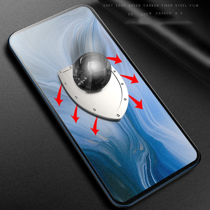 Защитное стекло Exunton закаленное с полным покрытием для OPPO Reno 10x Zoom|Защитные стёкла