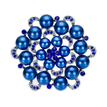

2.5 Inch Large Flower Cream Faux Pearl Brooch