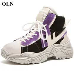 OLN новые женские брендовые уличные спортивные Для женщин кроссовки Высокое качество ткани спортивная обувь для Для женщин удобно Для