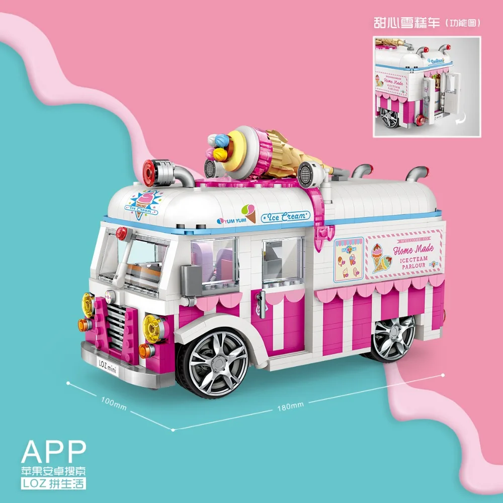 LOZ MINI BLOCKS ICE CAR 1112-2