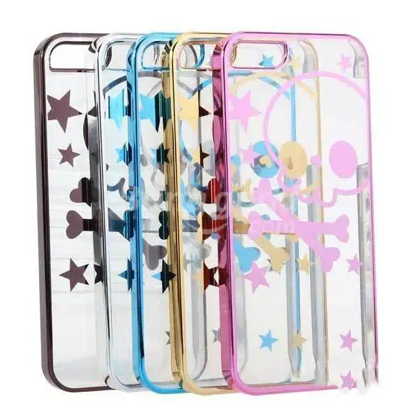 Ariesale Skull Grain Pattern Plastic Hard Case Cover For iPhone 5 5S |