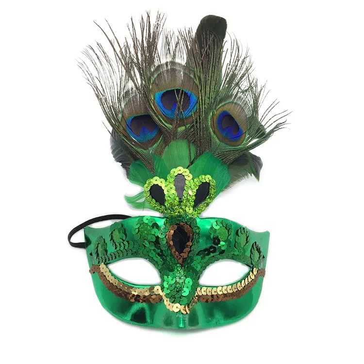 Mode Pfau Maske Frauen Mädchen Geburtstag Party Cosplay Maskerade Dance Bar Karneval Weihnachten Halloween Halbe Gesicht Auge Maske