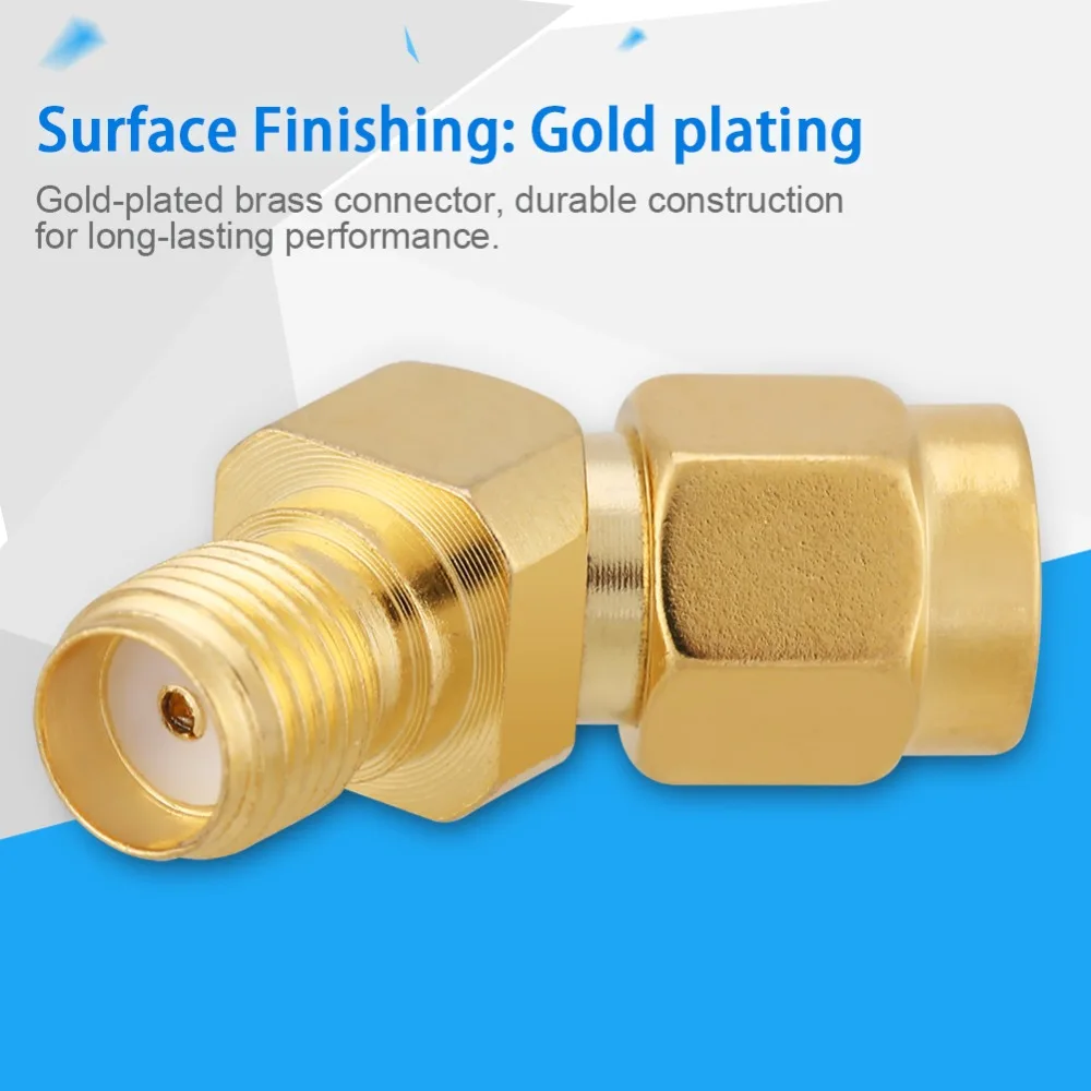 1pc 45 Degree Antenna Adapter Antenna Connector SMA Male to Female