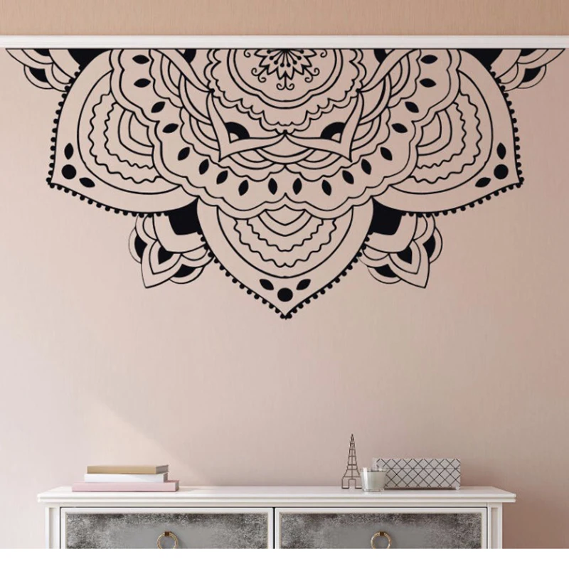 Mandala Wall Art Stickers Window Coffee Shop Decal Home Bedroom India Rosetta 