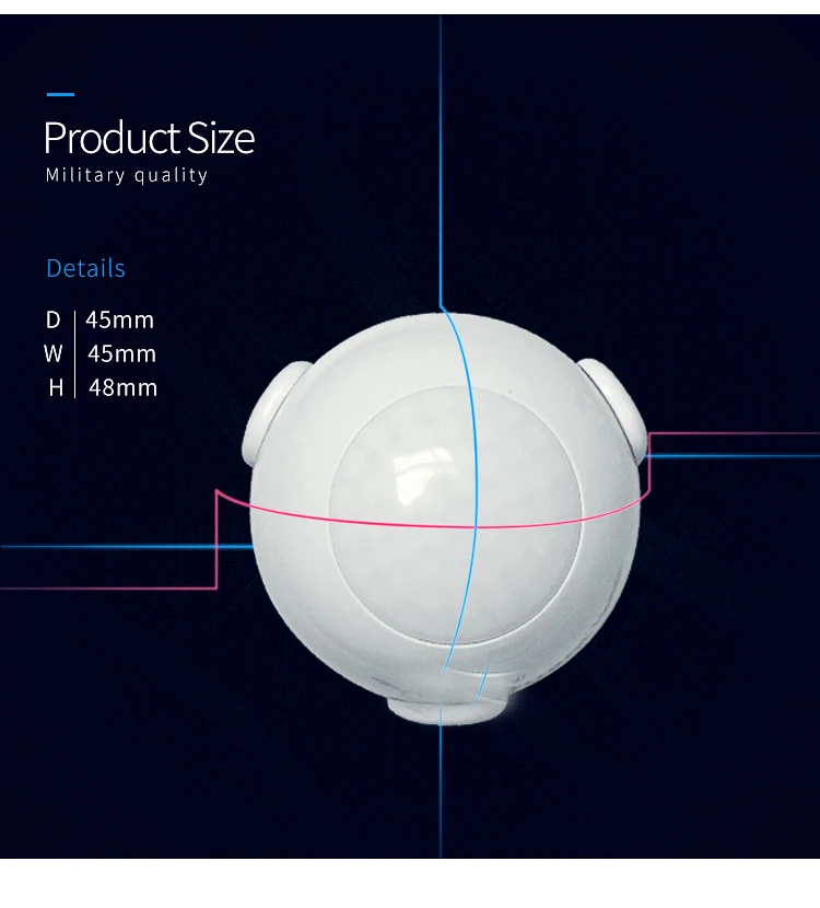 Yobang безопасности Z-wave безопасности движения Сенсор детектор + Температура домашней автоматизации сигнализации Системы ПИР пассивный