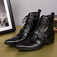 Мужские ботинки, кожаная мужская обувь, ботильоны ручной работы, ботинки суперзвезды, Классическая уличная зимняя обувь, бренд, мусульманский ботинок