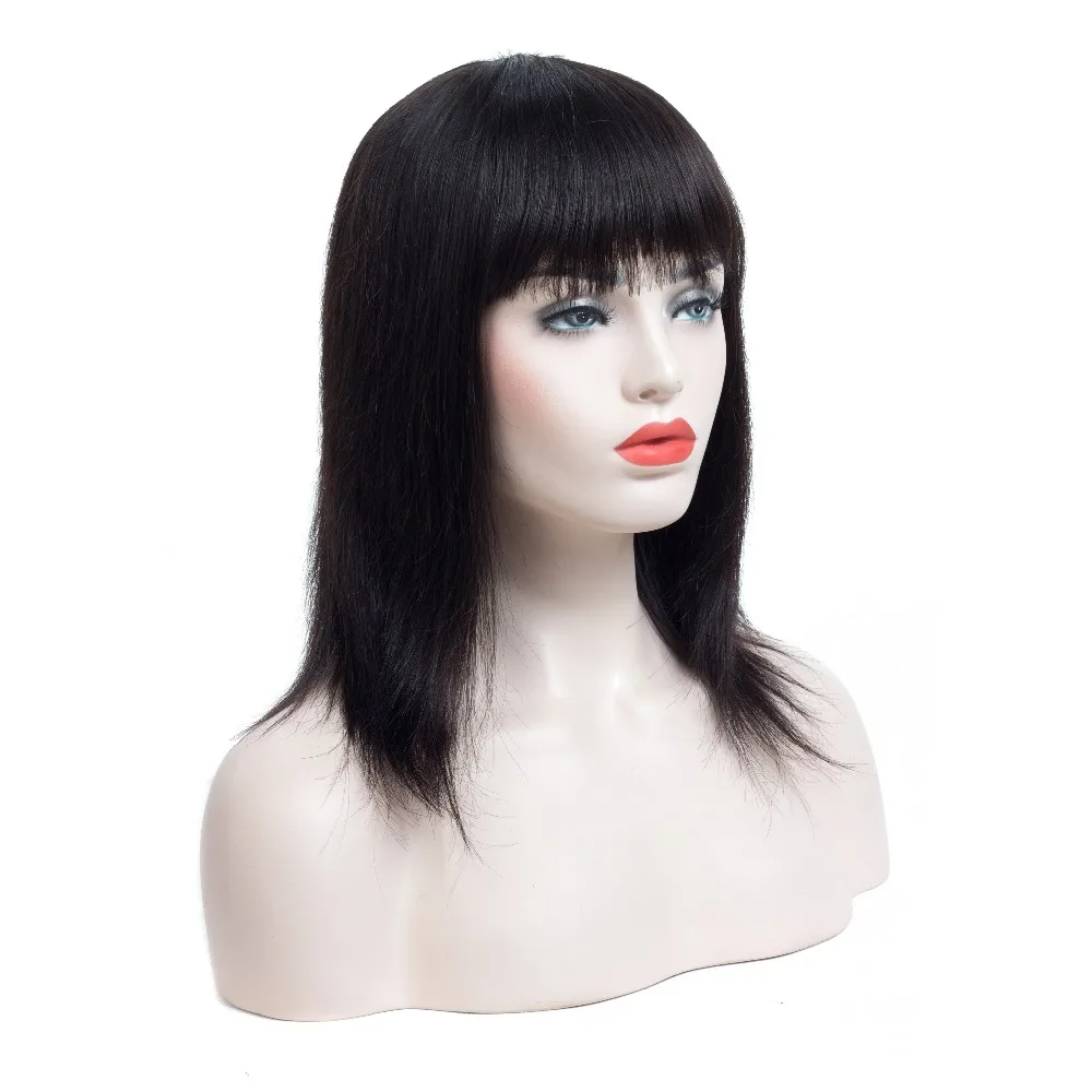 Короткие человеческие волосы боб парики малазийские прямые человеческие волосы парики для черных женщин 6 шт./лот волосы remy машина сделанная кружева боб парик 10 дюймов