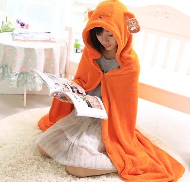 

Plush blanket 1pc 150cm anime hamster cloak tippet shawl soft flannel office rest toy creative gift for kids baby