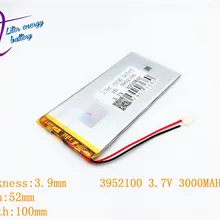 Литиевая батарея 1 шт. литий-полимерная батарея для планшета 3952100 3,7 в 3000 мАч 4050100 батарея для планшета