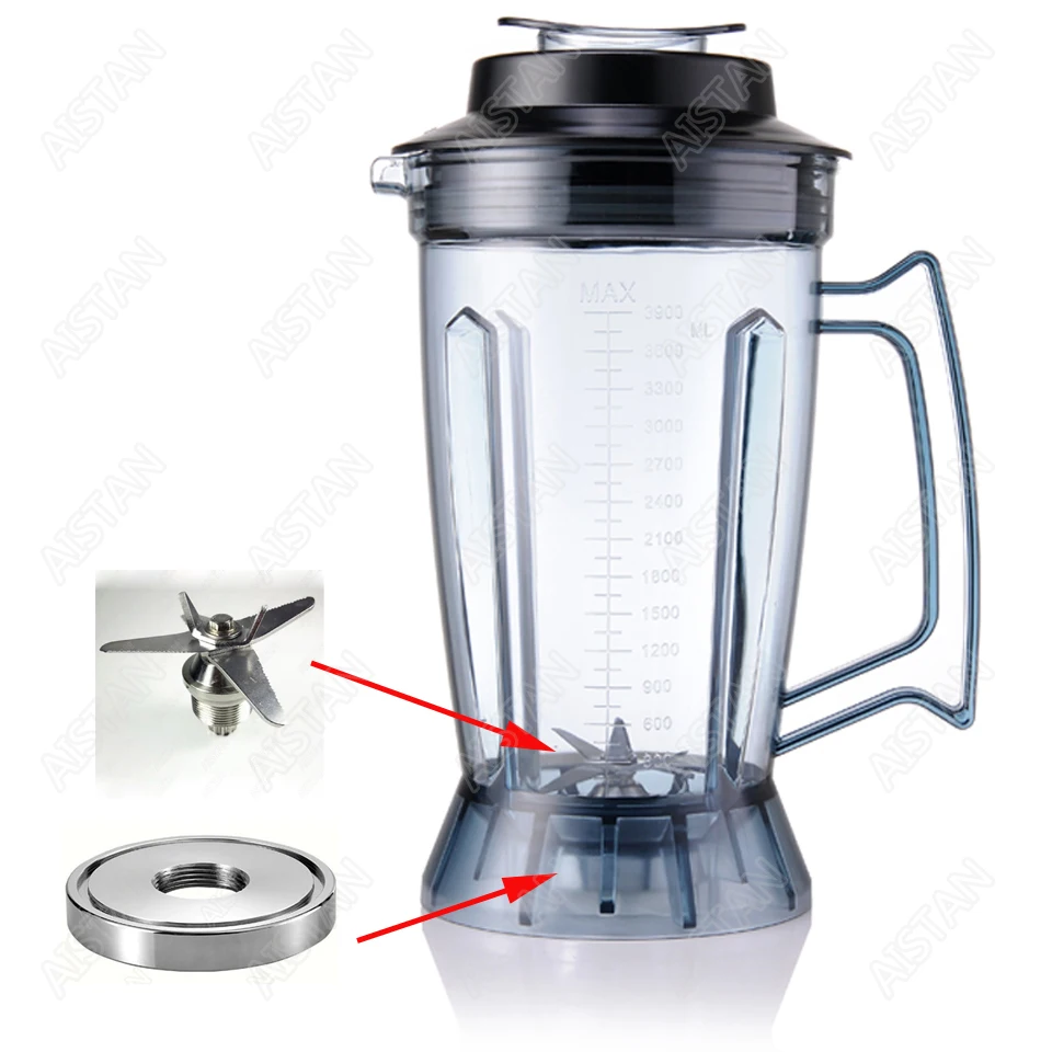 

A7400 Commercial Blender for Juice Smoothies Whole Set spare parts(Blender Jar 3.9 Liters, Blades set, Blade fixer)