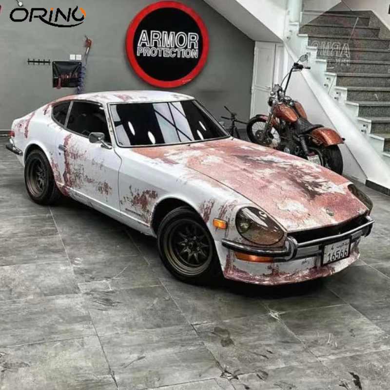 Ржавчина виниловая наклейка бомба пленка ржавый автомобиль обертывание