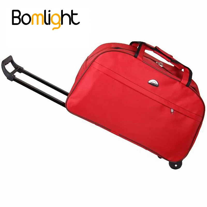 Bomlight брендовая портативная дорожная сумка для переноски багажа для мужчин и женщин складной чемодан на колесиках женская сумка