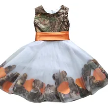 Realtree/камуфляжные Платья с цветочным принтом для девочек; камуфляжные платья для детей; платье для свадебной вечеринки