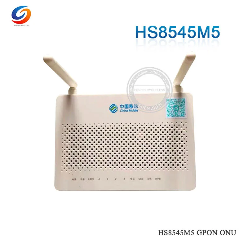 Hua Wei GPON ONU ONT FTTH Fibra оптика HS8545M5 GPON маршрутизатор 1GE+ 3FE+ 1TEL+ USB+ Wifi Мини Размер английская прошивка