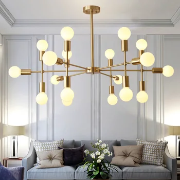 

Nordic Living Room Dining Room Chandelier Personalized Shop Decoration Lamps Clothing Store Model Room Retro Chandelier Lighting