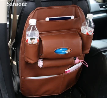 

Sansour Brown Black Beige 3 Colors Auto supplies multifunctional tapirs seat car storage bag storage bag car bag glove backpack