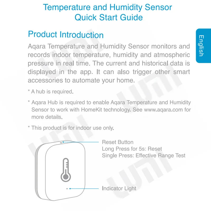 Xiaomi Aqara умный датчик температуры и влажности воздуха работает с управлением через приложение Mijia