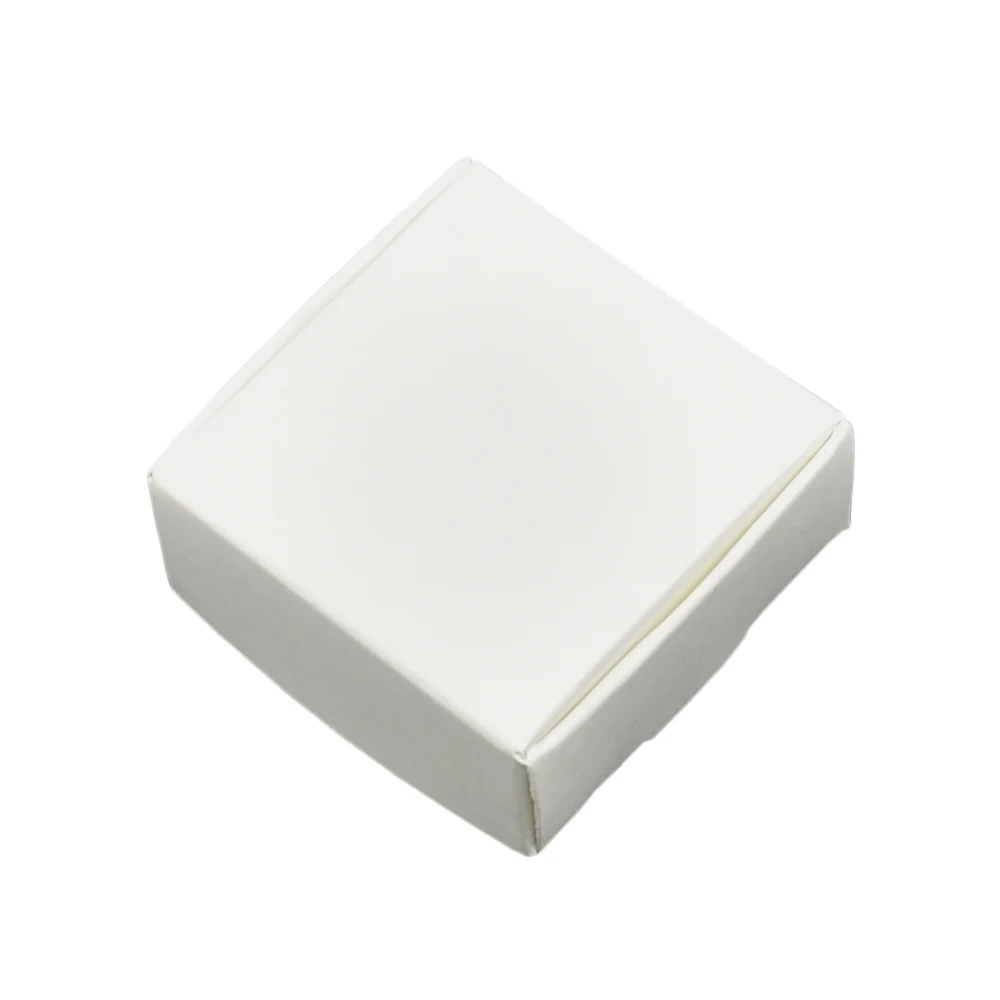 

5.5x5.5x2.5cm White Boutique Small Gift Box Kraft Paper Boxes Retail Birthday Wedding Favor Jewelry Candy Packing Box 50pcs/lot