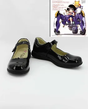

New ISA MATU KO HI NA lovely Gugure! Kokkuri-san cosplay costume round single shoes japanese school girls boots
