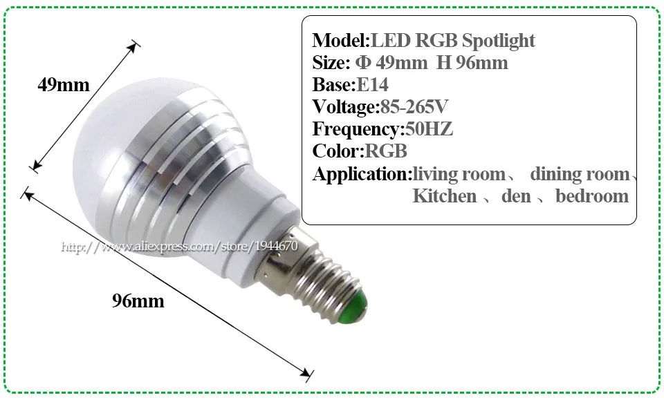 Rgb светодиодные лампы E27 E14 AC85-265V 3 Вт led rgb пятно Blubs свет волшебного праздника RGB Освещение + ИК- дистанционное управление 16 Цвета