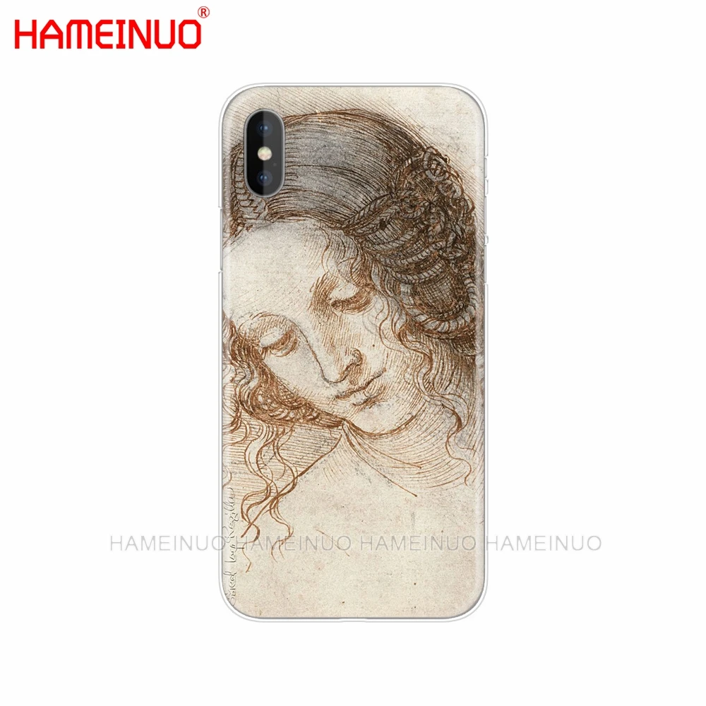 HAMEINUO Италия leonardo da vinci арт Чехол для мобильного телефона iphone X 8 7 6 4 4S 5 5S SE 5c 6s plus - Цвет: 61836