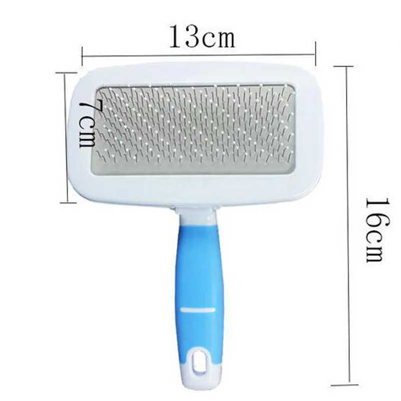 Dog Brush Grooming Brush Comb Pet Dog Cat Hair Removal Brush Comb Pet Grooming Tools Anti-slip Handle Pet Needle Comb (4)