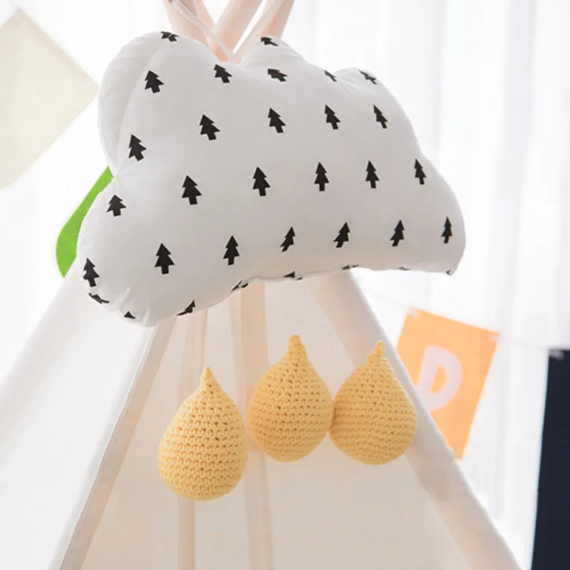 

Nordic Cloud Pillows Toys Stuffed 3D Cloud Wall Hanging Tent Decoration Baby Girl Kids Room Decorative Cushion Photography Prop
