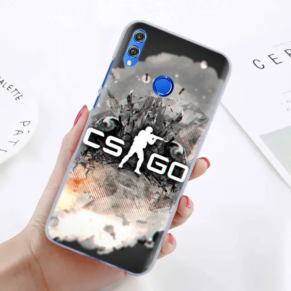 Чехол для телефона с логотипом игры Cs Go для huawei Honor 8X 8A Pro 8C 8S 9 10 Lite 20i Honor Play Y7 Y9 чехол - Цвет: 10