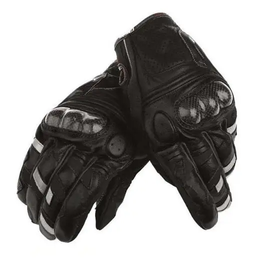 

Free Shipping Dain Motorcycle Motrocross Summer Short Carbon Fiber Riding Gloves Black Red White