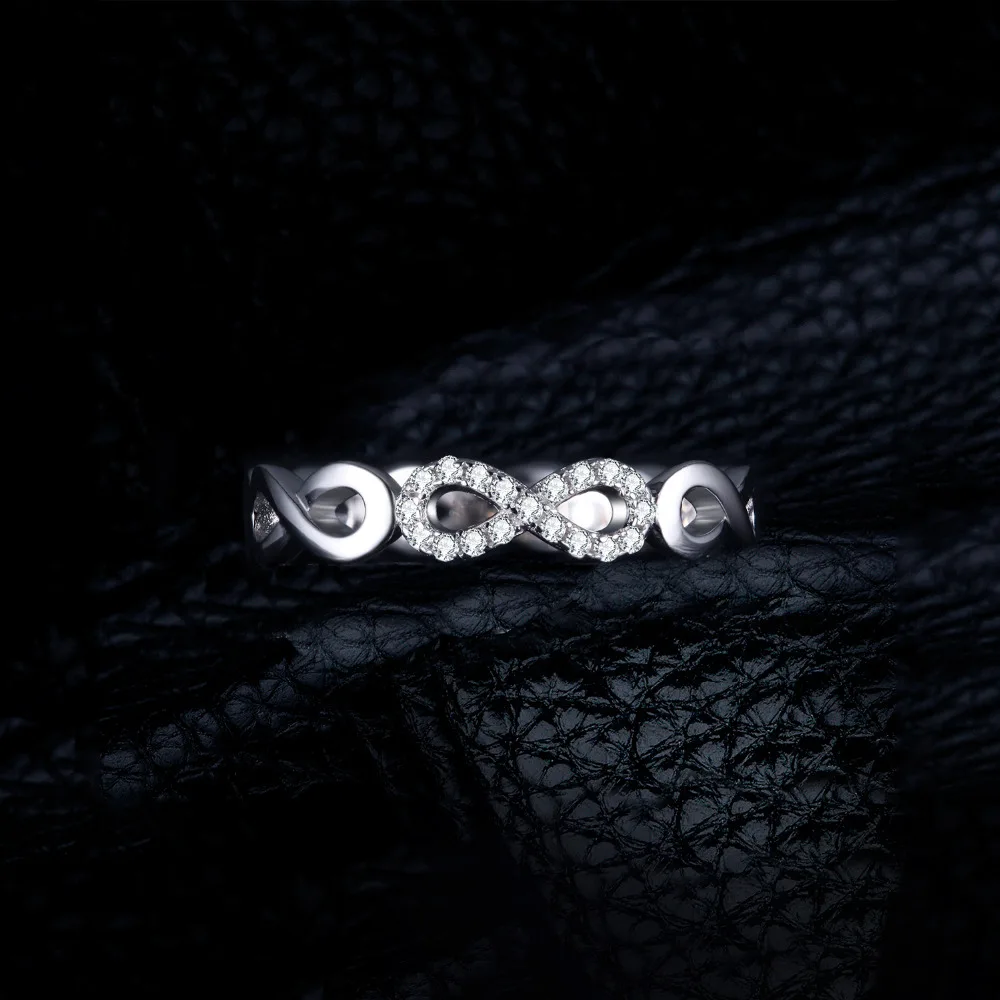 Jewelrypalace Бесконечность Forever Love кубический цирконий Юбилей Promise Ring Pure 925 пробы Серебряные ювелирные изделия хороший подарок для Для женщин