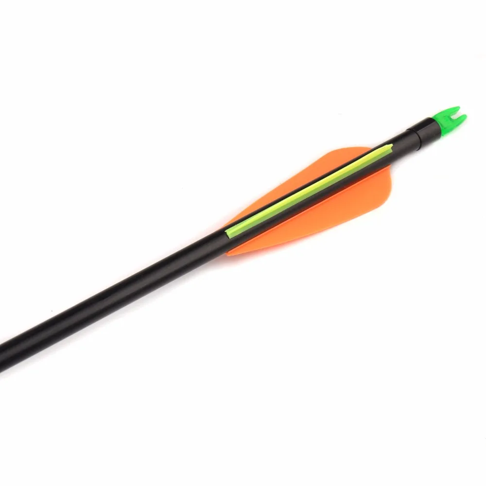 12Pcs/lot Fiberglass Arrow 80cm Archery Hunting Nock Proof  Fiberglass Arrow Steel Point 30-80lbs For Compound/Recurve Bow Arrow