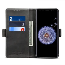 Магнит пряжка флип чехол для телефона Fundas для samsung Galaxy S9 S10 плюс S10e Coque Роскошный кожаный чехол держатель для карт ТПУ задняя крышка