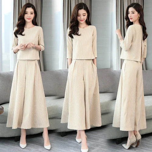 

Spring New Woman Suit Two Piece Set Big Size Fashion Year-old Female Costume Ensemble Femme Survetement Conjunto Feminino