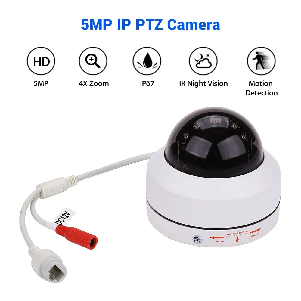 

1080P PTZ IP Camera Outdoor Speed Dome Kamara Security Camera Pan Tilt 4X Digital Zoom Network CCTV Surveillance Camara IP67