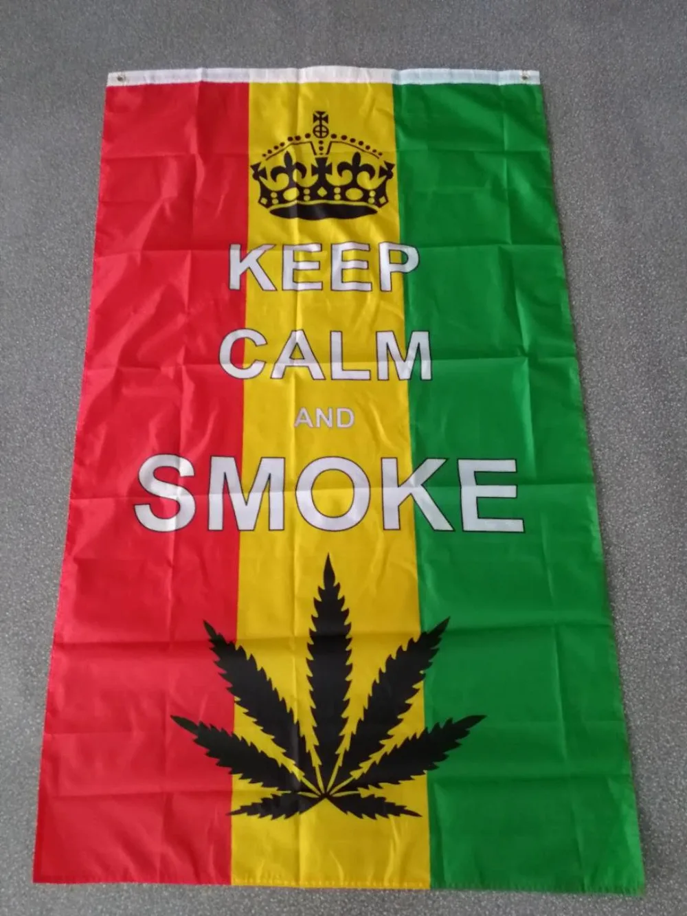 

BOB Marley Reggae Rasta Hippie Band 420 somewhere keep calm and smoke Flag