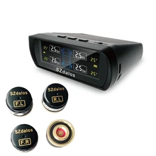 tpms tire pressure monitoring system SZDALOS 2016 Newest Solar tpms Tyre Pressure Monitoring System car Psi/ Bar