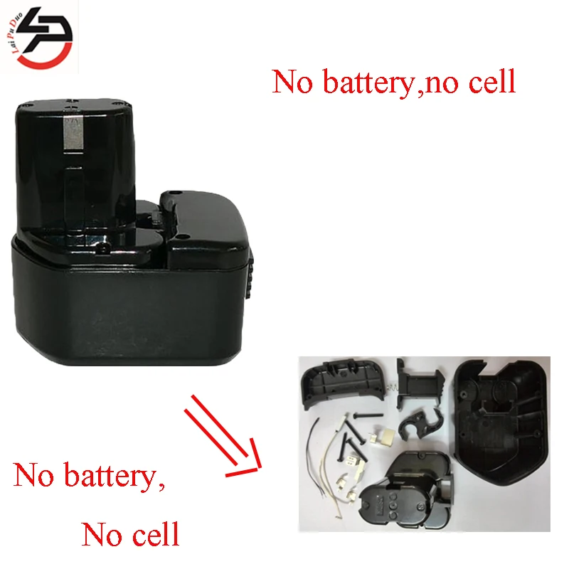 

12v EB1212S NI-MH NI-CD Rechargeable Battery case for Hitachi Plastic Shell( Box No Cells Inside) EB1214L EB1214S EB1222HL